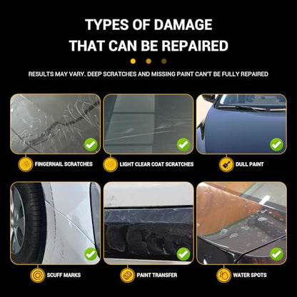 Car Scratch Remover for Vehicles, Scratch Repair Wax, Rubbing & Polishing Compound, Easily Removes Surface Scratches, Effectively Reduces Swirl Marks for Cars and Other Vehicles, 3.4oz/100ml