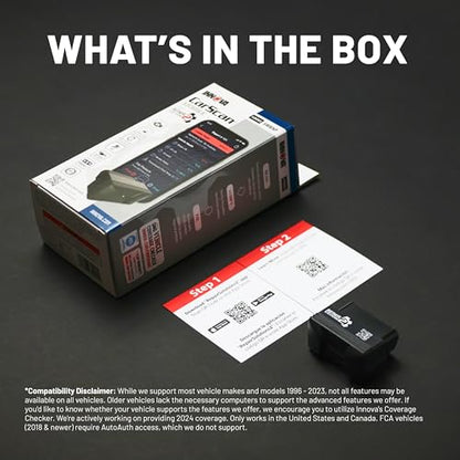 Innova 1000 Bluetooth OBD2 Scanner for iPhone & Android - Predict Car Problems Before They Happen - No Subscriptions - Detect Check Engine, ABS, SRS Issues for Cars 1996+