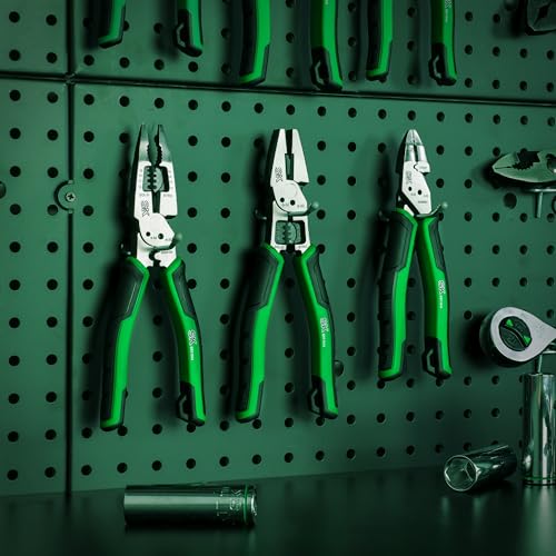 SK 8-Inch Multi-Use Long Nose Pliers, Needle Nose Pliers, 7-IN-1, Ergonomic Anti-slip Handle for Comfortable Grip - style: Multi-Use Long Nose Pliers