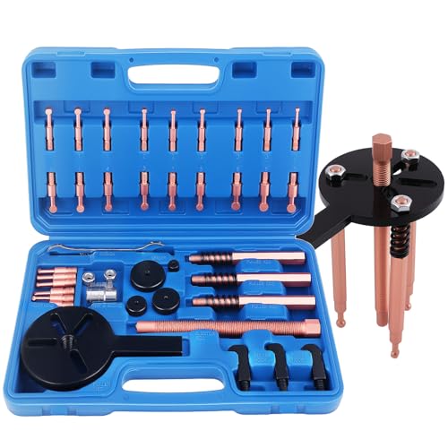 maXpeedingrods 36-in-1 Bearing Puller Set, Inner Bearing Puller Separator Kit, Blind Hole Bearing Removal Tool Bearing Disassembly Gear Puller - style: 3 Jaw Puller(36 Pcs)