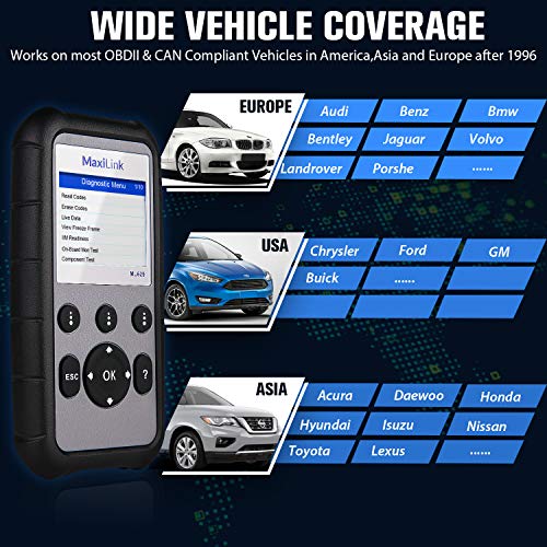 2026 New Autel ML629 OBD2 Scanner, ABS SRS Engine Transmission Diagnostic Scan Tool, Mechanic Full OBDII Code Reader w/DTC Lookup AutoVIN, OBD2 Live Data, Up of AL619 AL629 for Professionals DIYers