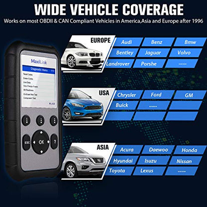 2026 New Autel ML629 OBD2 Scanner, ABS SRS Engine Transmission Diagnostic Scan Tool, Mechanic Full OBDII Code Reader w/DTC Lookup AutoVIN, OBD2 Live Data, Up of AL619 AL629 for Professionals DIYers