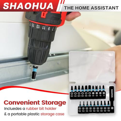 20PCS Screwdriver Bit Set, 1"Triangle Screwdriver Set TA12-30, Square Drive Bits#2,2.75,3,4,5, U-Shaped Bits Set U4,U6, Y-type screwdrivers Y0,Y1, S2 Steel Hex Head Drill Bit Set with 1/4" Bit Holder - style: G. Triangle & Square & U & Y Screwdriver Bits