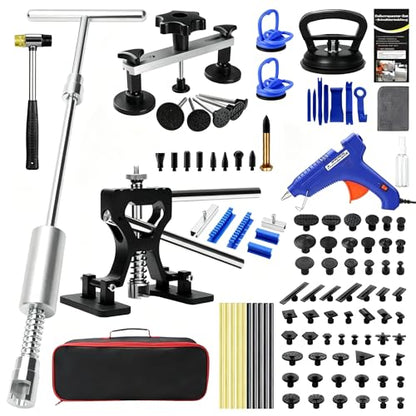 Dent Puller Kit for Car for Auto Body Dent Repair Door Dings and Creases | Adjustable PDR Tools,Paintless Repair Dent Kit,DIY Body Repair,Door Dings,Easy to Use for Both Beginners and Professionals