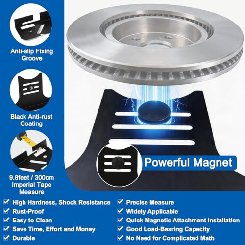 Wayona 2 PCS Upgraded Wheel Alignment Tool Kit with Magnet & Measuring Tapes, Heavy Duty Front End Toe Camber Alignment Tool Plates, Quick Installation for Car, Truck, SUV and Home Automotive Use