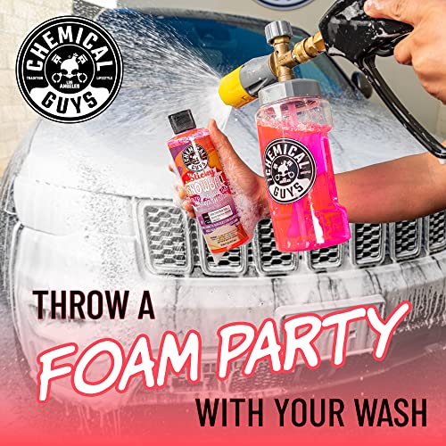 Chemical Guys CWS215 Sticky Snowball Ultra Snow Foam Car Wash Soap (Works with Foam Cannons, Foam Guns or Bucket Washes) for Cars, Trucks, Motorcycles, RVs & More 128 fl oz (1 Gallon) Cherry Scent - size: 128 Fl Oz (Pack of 1)