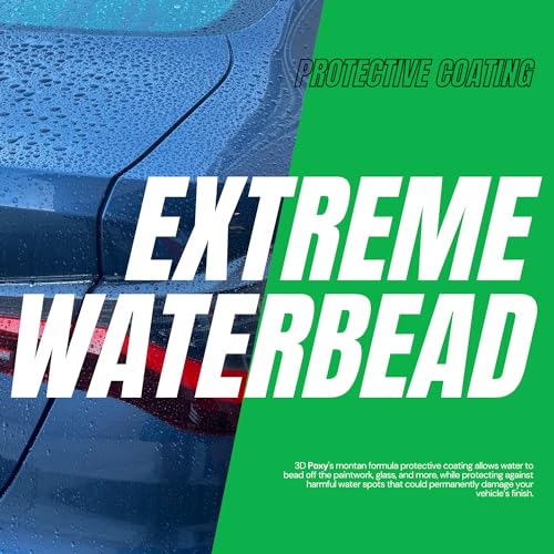 3D POXY Montan Wax Sealant – Long Lasting Hybrid Car Wax for High Gloss Finish & Paint Protection | Non-Staining Formula | Easy to Apply | Made in USA |8 oz - size: 8 Ounce (Pack of 1)