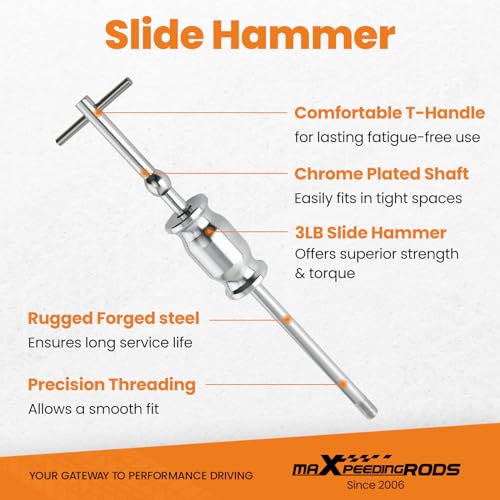 maXpeedingrods 3 Jaw Gear Bearing Slide Hammer Puller Set, 5PCS Universal Internal & External Gear Pulley Puller Set for Pulling Out Gear Bearings - style: 3 Jaws