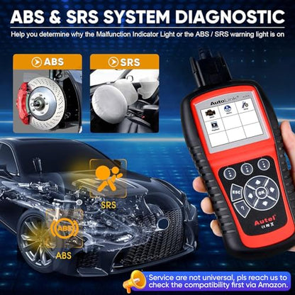 Autel AutoLink AL619 OBD2 Scanner, 2026 ABS SRS Warning Light Diagnostic Scan Tool, Up of AL519 ML519 ML619, 10 OBDII Test Modes, DTCs Lookup, Live Data, Turn Off Check Engine Light OBDII Code Reader