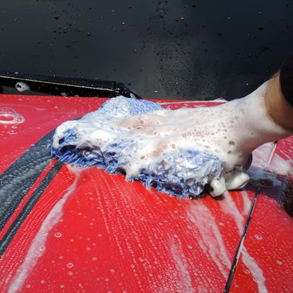 IncrediMitt Car Wash Mitt – Premium Microfiber Wash Mitt for Cars, Made in Germany, Scratch-Free Cleaning - size: 10" x 8"