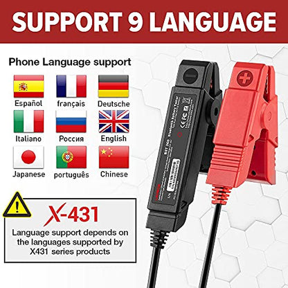 Launch Upgraded BST360 6V 12V Car Battery Tester, Bluetooth Battery Load Tester Charging Cranking System Analyzer for Android/iPhone/Launch X431, 100-2000 CCA Alternator Tester Voltmeter