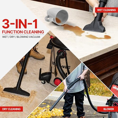 Shop-Vac 5761311 12-Gallon Wet/Dry Shop Vacuum, 6 Peak HP - size: 12 Gallon