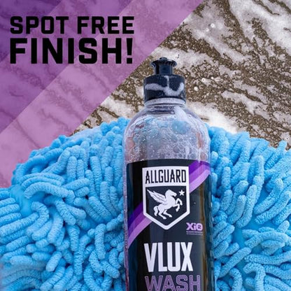 Microfiber Car Wash Mitt + VLUX Soap – Double-Sided Car Washing Mitts for Exterior Vehicle Washing & Dusting, Lint-Free, Scratch-Free Chenille Wash Glove, High Absorption Capacity – 2 Pack - size: 2 Wash Mitts + VLUX Soap