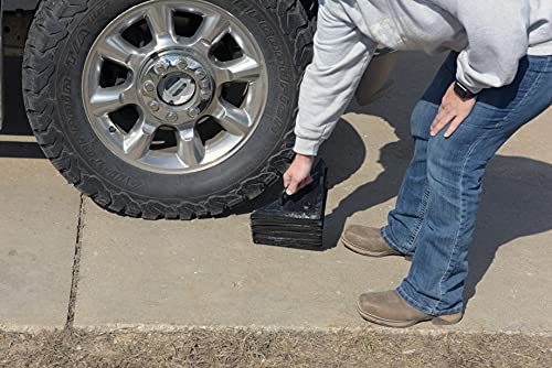 Vestil LWC-15 Laminated Rubber Wheel Chock 8 In. x 10-5/16 In. x 8 In. Black
