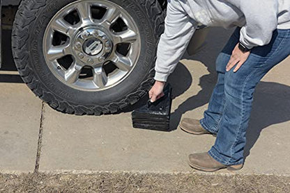 Vestil LWC-15 Laminated Rubber Wheel Chock 8 In. x 10-5/16 In. x 8 In. Black