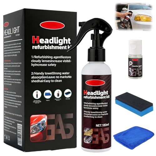 Headlight Restoration Kit,Car Headlight Restoration Polishing Kit,Headlight Cleaner And Restorer Kits,Fast & Easy Car Headlight Cleaner,Multifunctional Car Headlight Polishing for All Types(1Set)