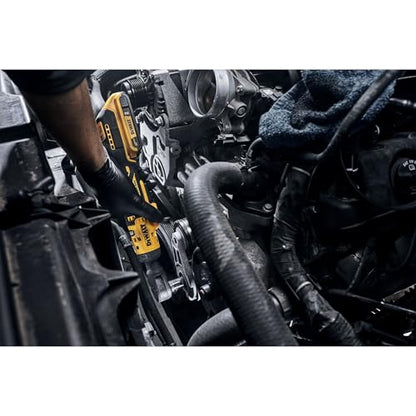 DEWALT ATOMIC 20V MAX* Cordless Ratchet, Brushless, 3/8 in., Tool Only (DCF513B) | Brushless 3/8 in Drive, Up to 70 Ft-Lbs, 0-250 Rpm, LED Work Light, Compact Design, Glass-Filled Nylon Housing, Bare Tool
