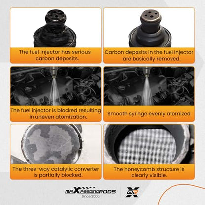 maXpeedingrods Fuel Injector Cleaner Kit, Non-dismantle Fuel Injector Cleaning Tool, Gasoline Fuel System Cleaner Tester, 800ML 140PSI Intake Valve Manifold Throttle Body Catalytic Converter Cleaner - style: 800ML