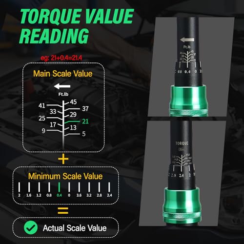1/4 & 1/2 & 3/8 Drive Torque Wrench, 3PCS Torque Wrench Set, 4-20 ft.lb, 5-45 ft.lb, 15-165 ft.lb, Dual-Direction Adjustable Torque Wrench for Bicycle, Motorcycle, Car Maintenance - style: 3PCS