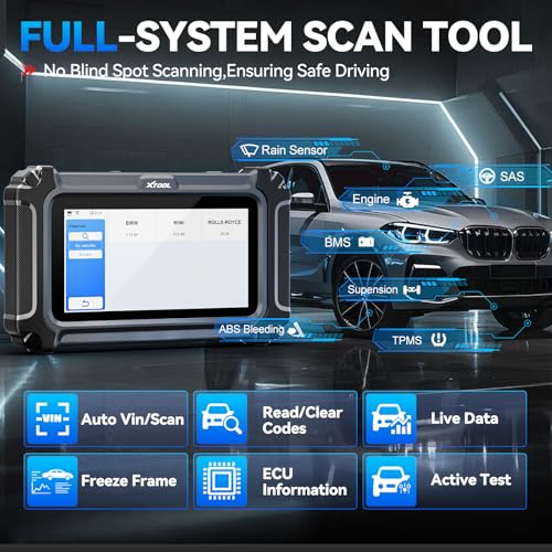 XTOOL IP500 for BMW OBD2 Scanner, Full Systems Bidirectional Scan Tool | Fit for BMW/MiNi/RR, ECU/Offline Coding, Battery Registration Tool, All Services-Injector Coding/BMS/ABS,Lifetime Free Update