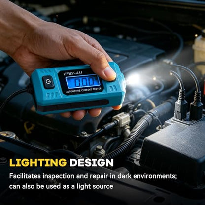 Automotive Circuit Fault Probe Tester CNBJ-611, High-Precision 20A 48V Automotive Current Tester with LCD Display & Front Lighting, Car Circuit Probe Tester Relay Fuse Checker for Vehicles