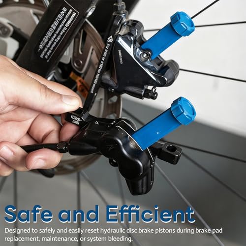 Bike Brake Pad Spreader Tool - Hydraulic Disc Brake Piston Reset Tool for Mountain & Road Bikes, Caliper Adjustment and Compression