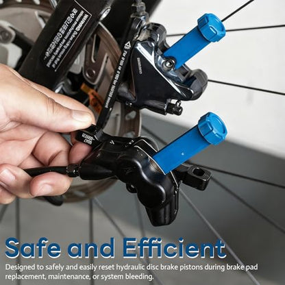 Bike Brake Pad Spreader Tool - Hydraulic Disc Brake Piston Reset Tool for Mountain & Road Bikes, Caliper Adjustment and Compression