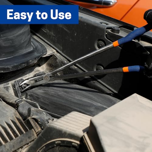 16'' Extra Long Needle Nose Pliers for Narrow and Limited Spaces | 90-Degree Angled Nose, Long Reach Design, CRV Steel, Comfortable Grip, for Mechanics, Electricians, DIYers and Homeowners - style: 16'' 90 Degree Angle