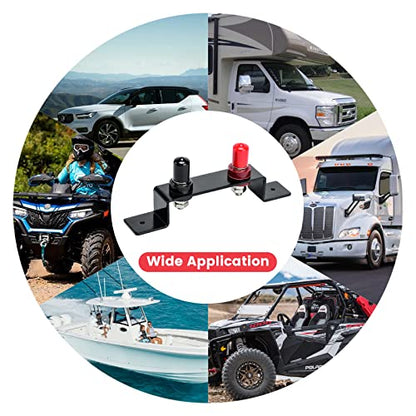 Battery Jump Post, Briidea Battery Remote Charging Tool Jumper Terminals Relocation Kit Work for UTV ATV Car Trucks RV Tractor Boat