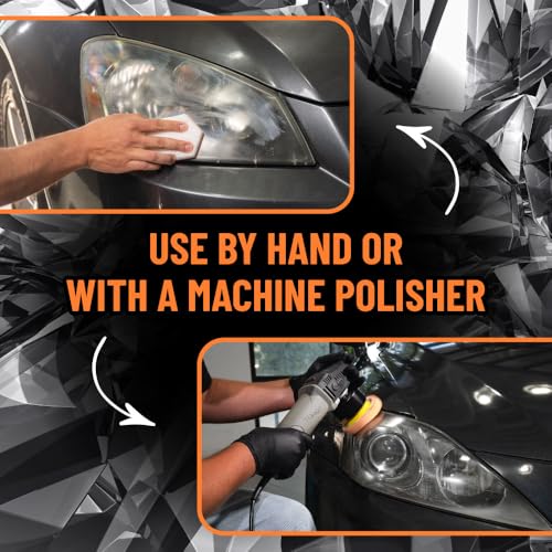 Chemical Guys, Headlight Restore & Protect, Clears Cloudy Lenses, 16 oz | All-in-one formula clears cloudy, yellowed headlights and leaves a coating that helps guard against fading - style: Headlight Restorer 16 oz