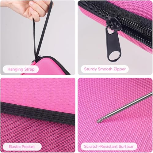 Pink Gifts Neck Light with Storage Case, Back to School Teacher Gifts for Book Lovers Readers Knitters Crafters, 10-80Hrs Eye-friendly Book Reading Light Knitting Crochet Sewing Craft Light Book Lamp - color: Pink with storage case