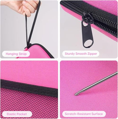 Pink Gifts Neck Light with Storage Case, Back to School Teacher Gifts for Book Lovers Readers Knitters Crafters, 10-80Hrs Eye-friendly Book Reading Light Knitting Crochet Sewing Craft Light Book Lamp - color: Pink with storage case