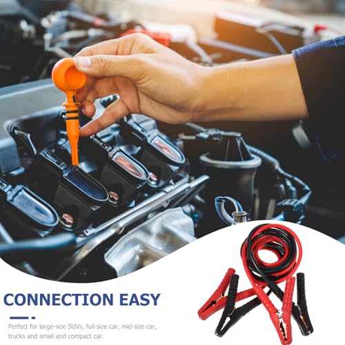jojofuny Heavy Duty 1000a Pure Copper Automotive Booster Jumper Cables 2.8m Emergency Power Wire with Fully Covered Clamps for Car Battery Jump Starting
