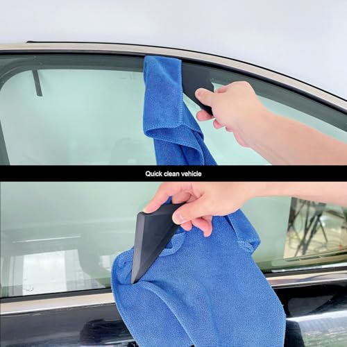 EHDIS Window Tint Kit Vinyl Wrap Tool with Heat Gun,Vinyl Scraper,Shank Gasket Squeegee,Working Gloves,Curves Slot Tint Tool for Car Wrapping,Window Film,Graphics,Decal Installation