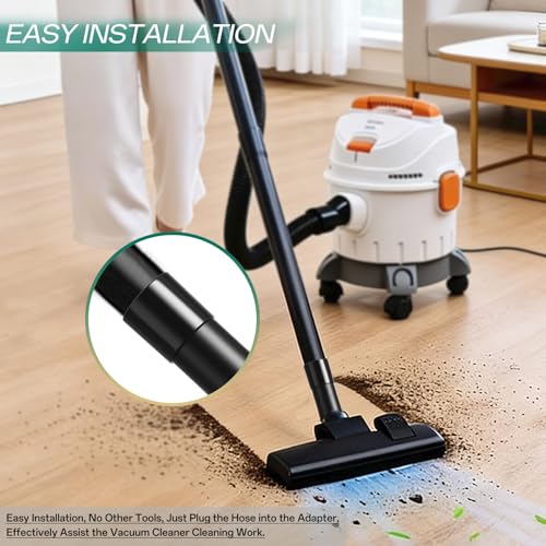 6PCS Universal Vacuum Hose Adapter Kit, 1-1/4" to 1-3/8" & 2-1/2", plus 1-1/4" to 1-3/8" to 1-1/2", Plastic Vacuum Hose Connector Reducer Attachments for Vacuum Cleaner - size: Kit