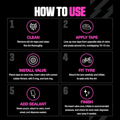 Muc-Off No Puncture Hassle Tubeless Sealant - Advanced Bicycle Tyre Sealant with UV Tracer Dye That Seals Tears and Holes Up to 6mm