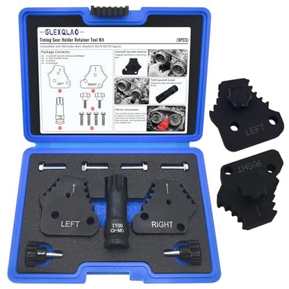 Timing Gear Retainer Tool Set Compatible with Maybach Mercedes Benz M276 M278 Engines, Camshaft Sprocket Screws Removal Kit with T100 Socket