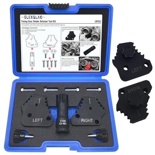 Timing Gear Retainer Tool Set Compatible with Maybach Mercedes Benz M276 M278 Engines, Camshaft Sprocket Screws Removal Kit with T100 Socket
