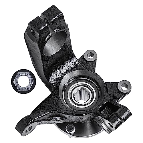 Detroit Axle - 4pc Front End Control Arms Kit for 06-11 Ford Focus, Steering Knuckles and Wheel Bearing Hubs Lower Control Arms w/Ball Joint 2006 2007 2008 2009 2010 2011 Replacement - size: 4CU47695/4PC