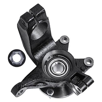 Detroit Axle - 4pc Front End Control Arms Kit for 06-11 Ford Focus, Steering Knuckles and Wheel Bearing Hubs Lower Control Arms w/Ball Joint 2006 2007 2008 2009 2010 2011 Replacement - size: 4CU47695/4PC