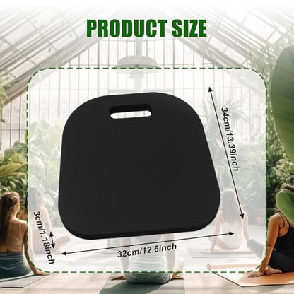 Kneeling Pad Kneeler Working Supplies Comfort Thick with Handle Knee Pad for Auto Repair Painting Exercise Outdoor Mechanics, Black