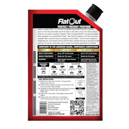 FlatOut Tire Sealant Outdoor Power Equipment Formula - Prevent Flat Tires, Seal Leaks, Contains Kevlar, 32-Ounce Bottle, 1-Pack… - size: 1-Pack (32 oz)