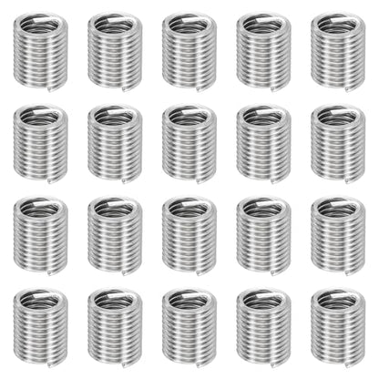 HARFINGTON 20pcs Wire Thread Repair Inserts M10 x 1.5 x 2D (20mm) Metric 304H Stainless Steel Helical Coiled Wire Screw Threaded Sleeve Sheath for Automotive Repairs - size: M10 x 1.5 x 2D