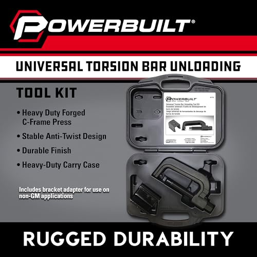 Powerbuilt Torsion Bar Tool for Truck Suspension, Heavy Duty Torsion Key Removal and Installation Tool, Fits GM, Chevy, Ford, Dodge, SUV and Pickup Front Suspensions - 647753 - style: 4 Piece