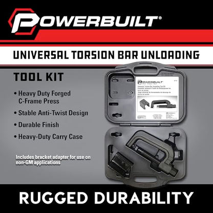 Powerbuilt Torsion Bar Tool for Truck Suspension, Heavy Duty Torsion Key Removal and Installation Tool, Fits GM, Chevy, Ford, Dodge, SUV and Pickup Front Suspensions - 647753 - style: 4 Piece