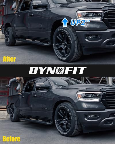 Dynofit 2in Leveling Lift Kit for Dodge Ram 1500 4WD (2006-2026), Aluminum Strut Spacers Raise 2 Inches Front Suspension for Ram1500 4x4 - size: 2 inch Front + 0 inch Rear