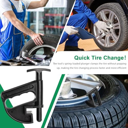 2Pcs Tire Changer, Nylon Rim Pry Tire Changer, Universal Tire Bead Clamp Drop Center Tool, Durable Manual Tire Bead Breaker for Cars, Trucks