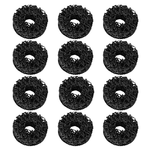 12PCS Wheel Hub Cleaning Pads, 2" Durable Nylon Web Pads, Wheel Stud Cleaner Pads - color: 12-PACK