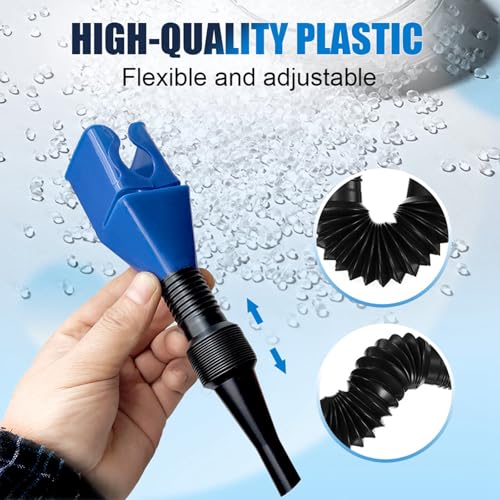 Oil Funnels for Automotive Use, 2025 Upgraded Universal Household Folding Buckle Funnel, Universal Wide Mouth Funnel, Easy to Carry Wide Mouth Flexible for Car Motorcycle (1 Pack) - color: 1 Pack