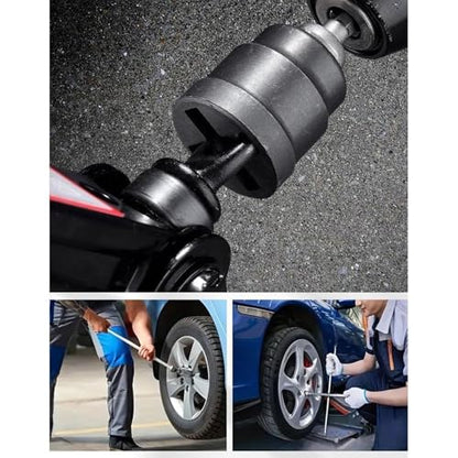 Drill Adapter Jack Socket - Quick Connect Lifting Tool | Electric Socket Adapter for Vehicle Maintenance, Tire Work, Road Trip Kit, Beginners, Mom, Compact Car Repair Accessory for Home Gara